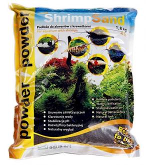 Substrát AQUA-ART Shrimp Sand 1,8kg Powder - hnedý