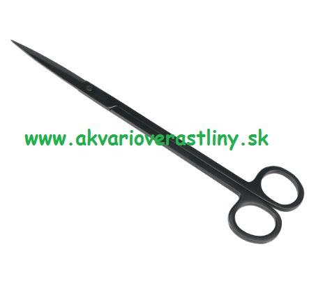4AQUA Scaper Tools Black rovné nožničky 25cm