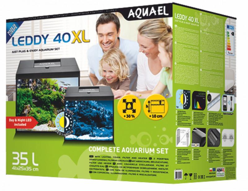 AquaEL akváriový SET LEDDY DAY&NIGHT 40XL BLACK
