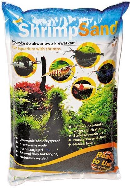 Substrát AQUA-ART Shrimp Sand 4kg Powder - čierny