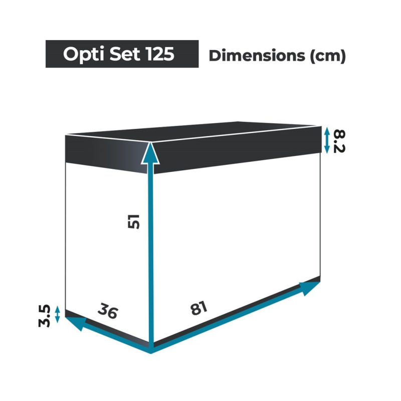 Akvarijný set Aquael OPTISET 2.0 125L - biely 4