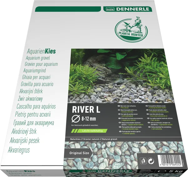 DENNERLE prírodný štrk Plantahunter River L  8 – 12 mm