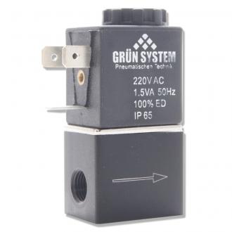 Elektromagnetický ventil GRUN SYSTEM 230V 1,5W 1/8" s vodičom
